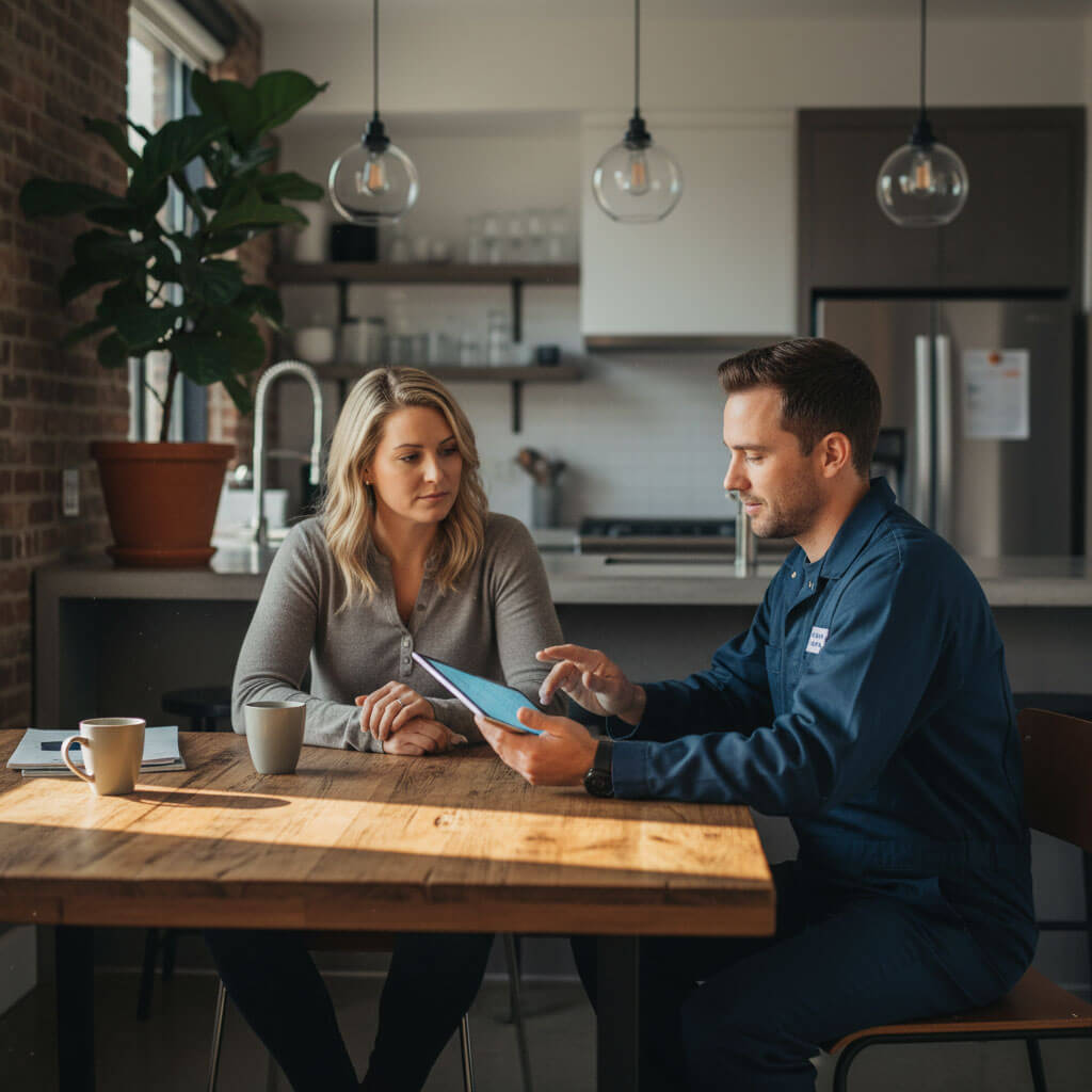 diagnostic image with homeowner